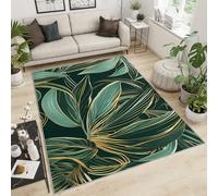 FACADUP Tapis de salle de bain géant à poils ras - Lavable en machine - Avec revers antidérapant - Motif forêt tropicale et forêt tropicale - 90 x 150 cm