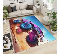 FACADUP Tapis de voiture tout-terrain, moderne, glamour, dynamique et doux, à poils ras pour chambre d'enfant, salle de classe, dortoir, bureau, décoration de chambre - 150 x 180 cm