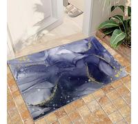 FACADUP Tapis moderne en marbre 70 x 120 cm pour salon, art abstrait, violet, tapis de teinture par nouage, confortable, tapis de sol contemporain pour chambre à coucher, chaise café