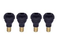 FACAIIO 4 tiges de valve sans chambre à air TR412 EPDM noir | Lot de 4 tiges de valve de pneu sans chambre à air TR412 avec noyaux, EPDM et alliage, 4 tiges de valve de pneu TR412