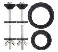 FACAIIO Abattant WC pour fixation avec vis et joints, kit de fixation en acier inoxydable et caoutchouc pour cuvette de toilette, design sécurisé avec écrou papillon