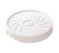 FACAIIO Bac à pots de fleurs avec roulettes pivotantes, plateau rond de 38 cm pour intérieur et extérieur, design de stockage d'eau, s'adapte à la plupart des pots