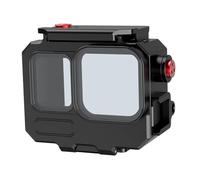 FACAIIO Boîtier étanche en métal pour Insta360 AcePro2, plongée jusqu'à 80 m avec installation rapide, sabot à froid 14 trous de vis, film horizontal vertical