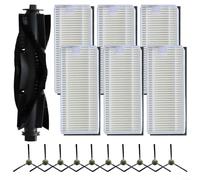 FACAIIO Brosses latérales principales et filtres de rechange pour aspirateurs Lefant U180 M1 M2 Pro M2 Plus LS1 et pour aspirateurs robot OKP K8 (B)
