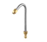 FACAIIO Buse coudée en acier inoxydable pour nettoyeur haute pression 30°/90°/forme de U pour baguette d'extension de lance, embout de pulvérisation à connexion rapide de 6,35 mm (forme de U)