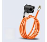 FACAIIO Câble de pompe à air pour vélo - Buses françaises - Antigel - Résistant à la chaleur - Orange - Longueur 125 cm