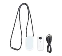 FACAIIO Caméra d'action magnétique avec support de cou, robuste en ABS portable, 12 x 10 x 5 cm, pour cyclisme, sports d'aventure (blanc)