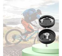 FACAIIO Capuchon de potence de vélo en aluminium de 28,6 mm avec support d'ordinateur pour appareils GPS Polar, support de casque pour VTT et vélo de route
