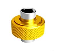 FACAIIO Clé tournevis courte pour adaptateur d'entraînement de 1 ou 4" en alliage d'aluminium antirouille et résistant à l'usure pour divers entretiens (jaune)