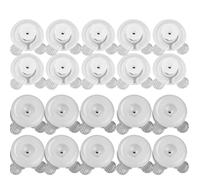 FACAIIO Clips de housse de couette en plastique pour literie 3,5 x 3,5 cm, attaches blanches transparentes pour sécuriser la couette à l'intérieur de la housse de couette, lot de 4/8/12/20 pièces