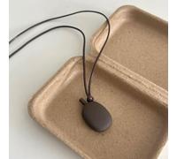 FACAIIO Collier avec pendentif flasque en alliage de cuivre long cordon | Alliage de cuivre galvanisé, résistant à la rouille, métal, design léger, pour un style minimaliste tendance