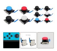 FACAIIO Commutateur de rechange pour joystick analogique 3D Joy-Con, module de capteur de pouce ABS, installation facile en 10 minutes, contrôleur NS, rouge
