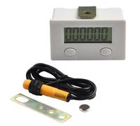 FACAIIO Compteur électronique numérique 6 compteurs magnétiques industriels avec interrupteur