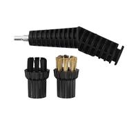 FACAIIO Connecteur de buse avec tête de brosse en laiton et nylon compatible avec balai à vapeur, ABS et acier inoxydable, accessoire de rechange facile