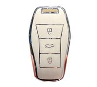 FACAIIO Coque de e voiture en TPU compatible avec JAC SOL E10X, X7, X8, E50, X6, pour A5, E40X, X4 - Noir (Blanc)