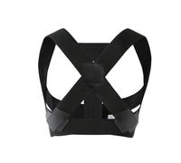 FACAIIO Correcteur de posture invisible pour homme et femme - Support dorsal ergonomique avec sangles réglables, mélange nylon et élasthanne respirant, 3 tailles (S/pour M/L), 2 couleurs (noir/rose)