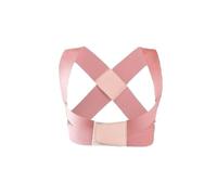 FACAIIO Correcteur de posture invisible pour homme et femme - Support dorsal ergonomique réglable avec maille en nylon élasthanne respirant, 3 tailles (S/pour M/L), 2 couleurs (noir/rose)