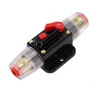 FACAIIO Disjoncteur en ligne réinitialisable 30 A 12-24 V pour protection contre les surcharges avec bouton de réinitialisation manuelle, audio de voiture, camping-car, bateau, camion, ATV treuil et