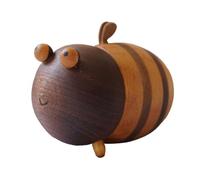 FACAIIO Distributeur de cure-dents en bois d'abeille pour la décoration de la maison et du bureau, joli cadeau en bois avec motif noyer noir naturel et bois d'orme