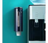 FACAIIO Distributeur de gobelets mural automatique pour gobelets en carton jetables, porte-gobelet hygiénique en plastique avec fonction de chute automatique, grande capacité, 280 x 100 x 94 mm, blanc