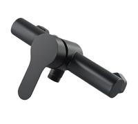 FACAIIO Douche en acier inoxydable pour mitigeur mural pour montage d'eau chaude et froide avec bobine en céramique pour interface G1/2", noir