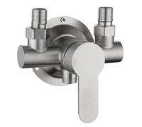 FACAIIO Douche en acier inoxydable pour mitigeur | Robinet mural pour eau chaude et froide monté avec poignée en métal | Construction 304 SS, filetage G1/2", bobine en céramique | Compatible avec la