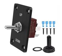 FACAIIO DPDT Kit d'interrupteurs à bascule 15 A 250 V AC 30 A 12 V DC pour interrupteur de recul momentané marche/arrêt avec couvercle étanche pour inverser la polarité du moteur