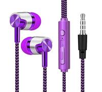 FACAIIO Écouteurs intra-auriculaires filaires avec réduction de bruit, son stéréo ergonomique, ordinateur portable, 3,5 mm