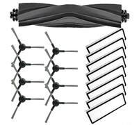 FACAIIO Ensemble complet de pièces de rechange compatibles avec S10 Plus et S10, contient 1 brosse à rouleau principale, 8 brosses latérales et 8 pour filtres de rechange pour nettoyage domestique