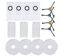 FACAIIO Ensemble d'accessoires pour aspirateurs robots Midea V12, Eureka J12 et Ultra avec brosses latérales, filtres, serpillères en microfibre et sacs à poussière