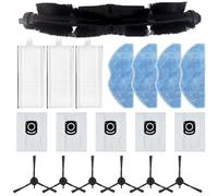 FACAIIO Ensemble de filtres pour aspirateur pour Tefal Serie 75 S+ RG8597W 1 brosse principale, 3 filtres, 4 serpillères, 5 sacs à poussière, 6 brosses latérales (A)