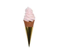 FACAIIO Faux cornet de crème glacée en résine de 22 cm, accessoire de dessert simulé pour boulangerie, café, magasin, décoration de vitrine