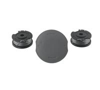 FACAIIO Fil de débroussailleuse et couvercle de bobine pour Bosch Easy Grass 18 23 26, 4 m, 0,6 mm, compatible avec F016800569 F016F05320