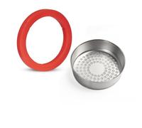 FACAIIO Filtre à café de rechange 58 mm avec joint en silicone E61 Tête d'infusion en acier inoxydable Pièces pour machine à expresso