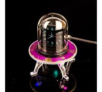 FACAIIO GeekMagic UFO Clock Station Météo WiFi Multifonctionnel avec Prévisions 3 Jours Effets de Lumière RGB Contrôle Tactile Alarme Vidéo Dynamique pour Bureau