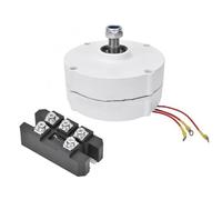 FACAIIO Générateur électrique à basse vitesse 24 V 12 V 48 V 200 W alternateur triphasé pour turbine à eau éolienne, compatible avec boîte de vitesses 750 tr/min