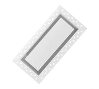 FACAIIO Grille d'aération murale robuste pour cloison sèche, grille d'aération en aluminium à peindre, montage sécurisé, flux d'air non obstrué, 10,2 x 30,5 cm, blanc (15,2 x 25,4 cm)