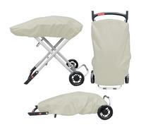 FACAIIO Housse de protection sur mesure pour barbecue à gaz Weber Traveler | Tissu résistant aux intempéries et à la poussière Beige 101 x 49 x 25 cm