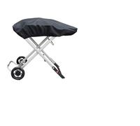 FACAIIO Housse imperméable pour barbecue à gaz Weber Traveler 210D Oxford | Protection solaire imperméable avec sangles réglables Noir 101 x 49 x 25 cm