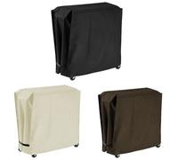 FACAIIO Housse universelle pour chariot glacière en polyester durable avec | Bouclier contre la pluie et le soleil pour coffre à glace roulant extérieur, café