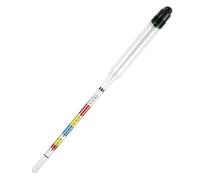 FACAIIO Hydromètre en verre 3 échelles 0,99-1,16 pour gravité spécifique Brix et alcool ABV brassage bière, vin, cidre kombucha 28 x 5 x 2,5 cm