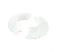 FACAIIO Œillet d'entrée de câble rond - Rosace blanche pour protection de tuyau (55 mm)