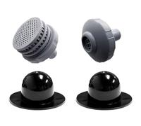 FACAIIO Intex Lot de connecteurs de piscine en ABS résistant à l'eau de mer | Raccords en plastique pour systèmes de tuyaux de 32 mm, kit adaptateur de circulation de piscine gris