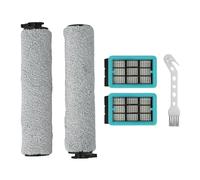 FACAIIO Kit brosse rouleau et filtre de rechange pour Bissell CrossWave 3831 HF2 3845 3847 3848, 5 pièces d'accessoires avec 2 brosses, 2 filtres, 1 outil de nettoyage