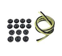 FACAIIO Kit de 12 tuyaux de carburant à double trou avec tube de 1 m pour | Pièces de rechange pour débroussailleuses et coupe-bordures