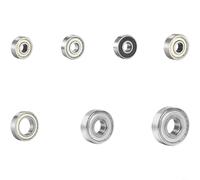 FACAIIO Kit de 44 roulements à billes en acier au carbone à rainure profonde - Série miniature 608 628 6903 - Pour skateboards, patins à roulettes, roulettes de meubles et impression 3D, organisé dans