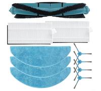 FACAIIO Kit de nettoyage HEPA pour balai à franges avec brosse latérale principale, pour Conga 7490 Immortal Home pour X-Treme, brosse principale, filtres, serpillères, brosses latérales