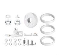 FACAIIO Kit de pièces de rechange pour nettoyeur de piscine 180 280 360 380 avec pneus C10, arbre oscillant C16 C36, roues et roulements