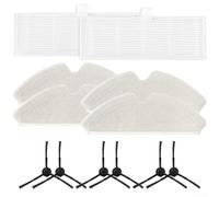 FACAIIO Kit de serpillère latérale pour robot aspirateur Inic i9, 6 brosses, 2 filtres, 4 lingettes en microfibre, pièces de rechange pour le nettoyage de la maison