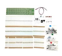 FACAIIO Kit de spectre audio LED à commande vocale - Projet électronique - Visualiseur de musique à 3 niveaux avec LED de 5 mm - Noir (17,5 x 4,5 cm) - Nécessite une soudure